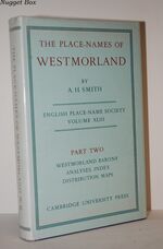 The Place-Names of Westmorland English Place-Name Society Volume XLIII