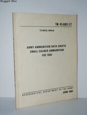 Technical Manual Army Ammunition Data Sheets Small Caliber Ammunition FSC